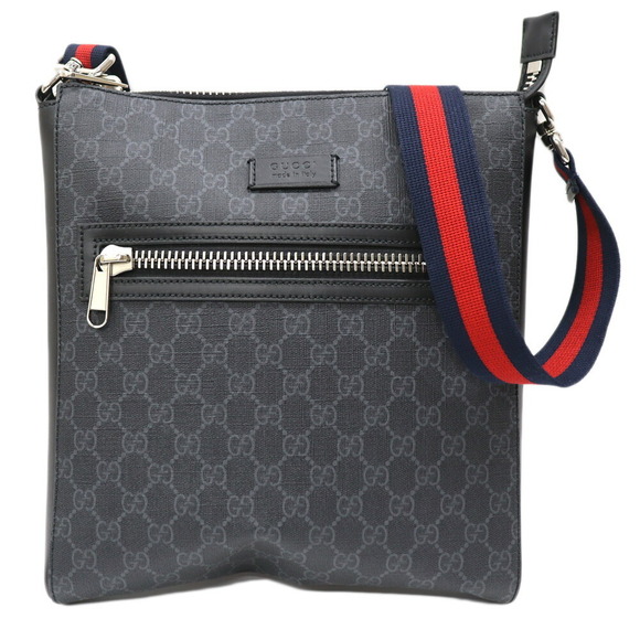 Gucci Handbags - Gucci GG Supreme Shoulder Bag Black Gray